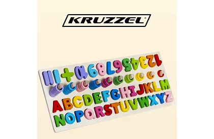 Fa és számokkal ellátott fa puzzle