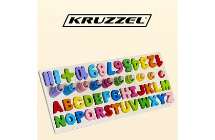 Fa és számokkal ellátott fa puzzle