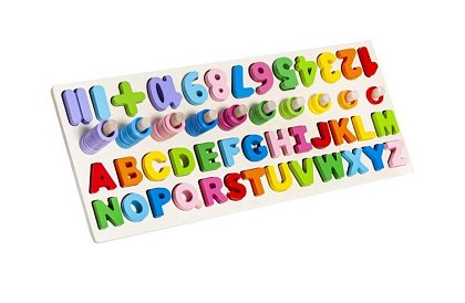 Fa és számokkal ellátott fa puzzle