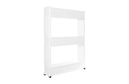 Mobil konyhai - fürdőszobai szekrény kerekeken - fehér