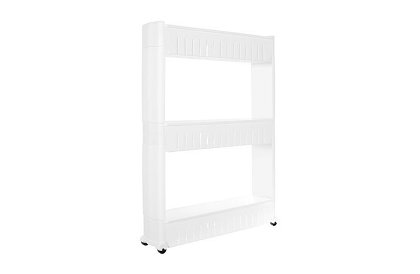 Mobil konyhai - fürdőszobai szekrény kerekeken - fehér