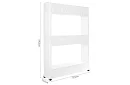 Mobil konyhai - fürdőszobai szekrény kerekeken - fehér