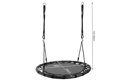 Hinta - gólyfészek fekete - 100 cm / 150 kg