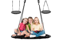 Hinta - gólyfészek fekete - 100 cm / 150 kg