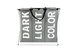 Ruházkos kosár – 3 rekesz egy összecsukható kereten