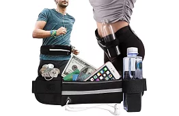 Turista derék táska apróságokhoz - fekete