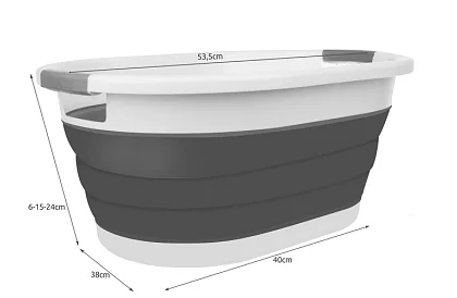Összecsukható ruháskosár/medence 25 l
