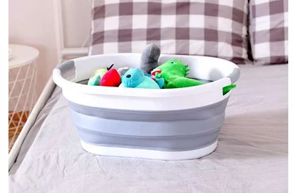 Összecsukható ruháskosár/medence 25 l