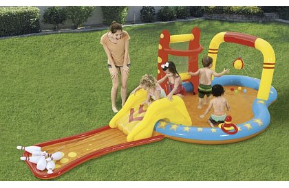 Felfújható vízi játszótér 435x213x117cm - Bestway 53068