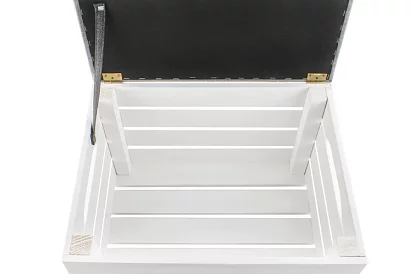 Fa lábtartó – puff doboz tároló hellyel