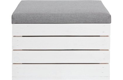 Fa lábtartó – puff doboz tároló hellyel