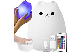 LED gyerek éjjeli lámpa – macska