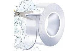 Átlátszó, kétoldalas öntapadó szalag – 3 m