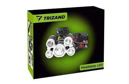LED fejlámpa 5 x Cree T6 LED