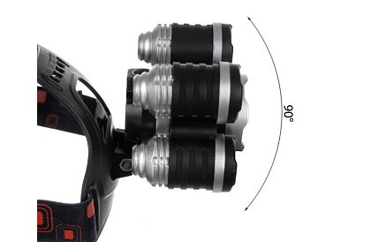 LED fejlámpa 5 x Cree T6 LED