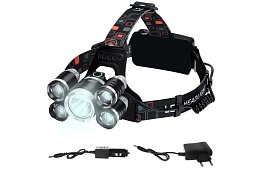 LED fejlámpa 5 x Cree T6 LED