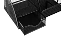 Asztali szervező - 6 rekesz - fekete