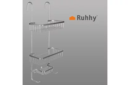 Fürdőszobai polc - ezüst