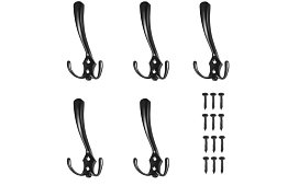 Bútor falra akasztó fekete – 5 darabos készlet