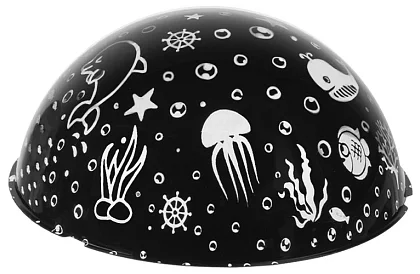 LED éjjeli lámpa képkivetítővel - fekete