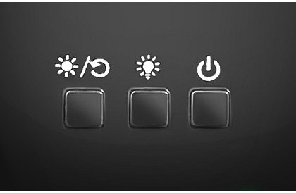 LED éjjeli lámpa képkivetítővel - fekete