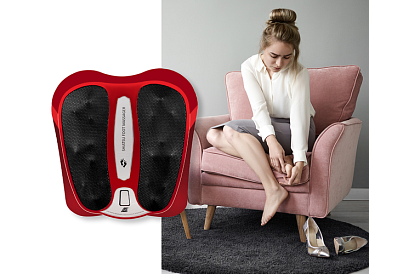 Lábmasszázs készülék fűtéssel