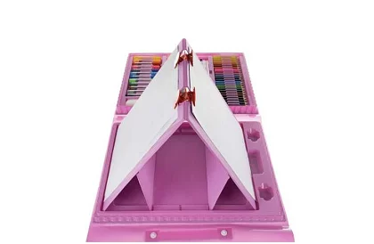 Művészeti festőkészlet gyerekeknek – művészeti bőrönd - 208 darab