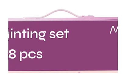 Művészeti festőkészlet gyerekeknek – művészeti bőrönd - 208 darab