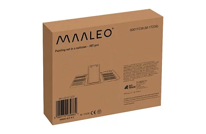 Művészeti festőkészlet gyerekeknek – művészeti bőrönd - 208 darab