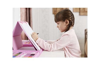 Művészeti festőkészlet gyerekeknek – művészeti bőrönd - 208 darab