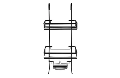 Függő polc a fürdőszobába - fekete