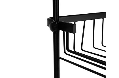 Függő polc a fürdőszobába - fekete