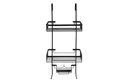 Függő polc a fürdőszobába - fekete