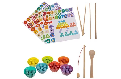 Fából készült oktató puzzle