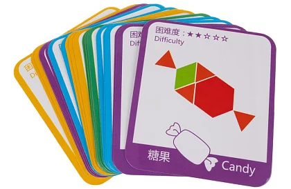 Fa wooden educational puzzle - geometriai formák