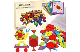 Fa wooden educational puzzle - geometriai formák
