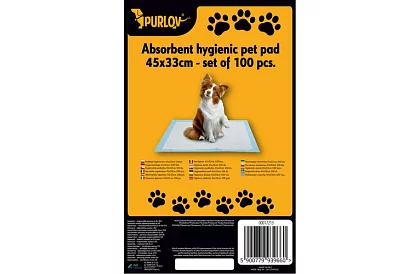 Higiéniai nedvszívó alátétek állatoknak 33x45 cm – 100 db + zacskók