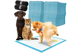 Higiéniai nedvszívó alátétek állatoknak 33x45 cm – 100 db + zacskók