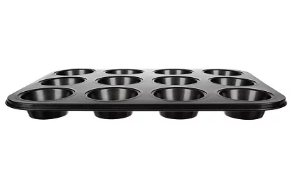 Teflon sütőforma muffinhoz + 12 szilikon kapszula