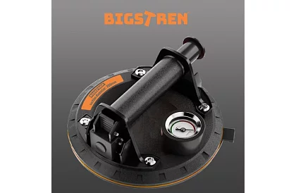 Vákuumos szívó a nyomásmérővel és pumpával borítókhoz, csempékhez és üveghez