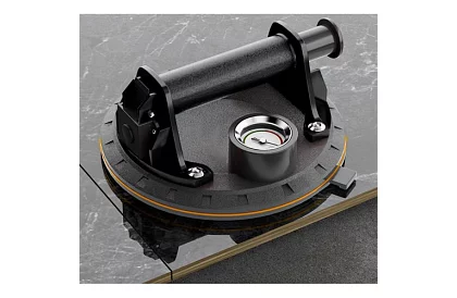 Vákuumos szívó a nyomásmérővel és pumpával borítókhoz, csempékhez és üveghez