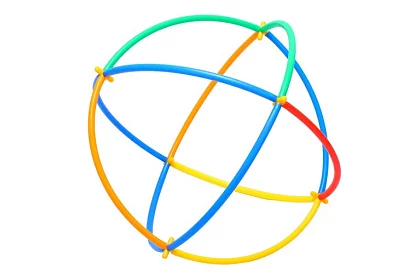 Színes 3D építőjáték szívószálakból 408 db – kreatív játék gyerekeknek