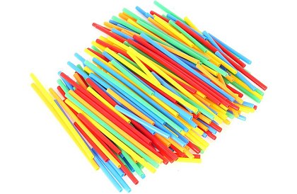 Színes 3D építőjáték szívószálakból 408 db – kreatív játék gyerekeknek