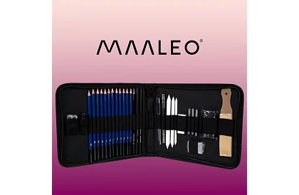 Professzionális rajzoló és vázlatkészítő készlet – 32 elem