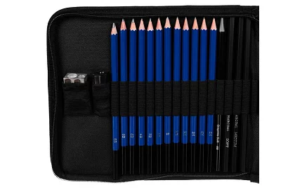 Professzionális rajzoló és vázlatkészítő készlet – 32 elem