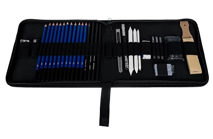 Professzionális rajzoló és vázlatkészítő készlet – 32 elem