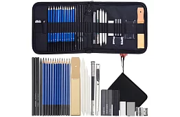 Professzionális rajzoló és vázlatkészítő készlet – 32 elem