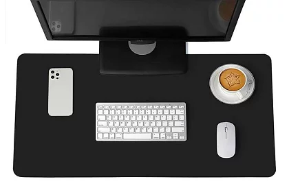 XXL egérpad és billentyűzetpad 90x45cm - fekete