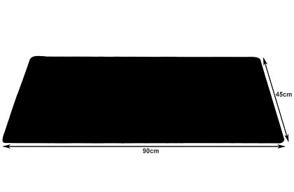 XXL egérpad és billentyűzetpad 90x45cm - fekete