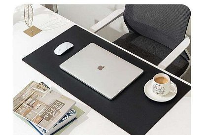 XXL egérpad és billentyűzetpad 90x45cm - fekete